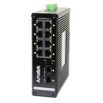 AN-SXGM10P8A - промышленный 10-портовый  управляемый гигабитный L2 коммутатор с PoE до 240Вт 7000659 - фото 10904